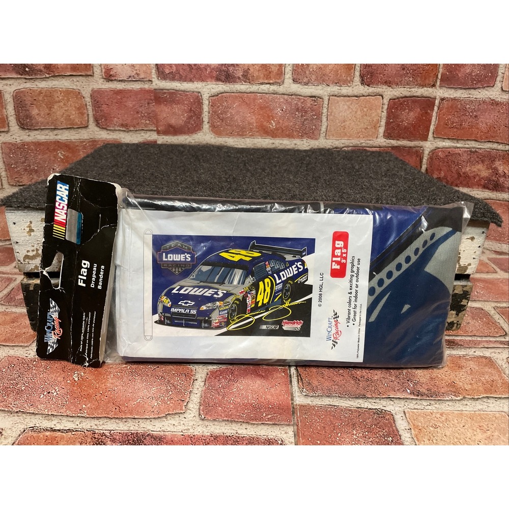NASCAR Jimmie Johnson #48 Lowe's Racing 3x5 Flag WinCraft 2008 Hendrick